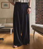 Lloyd Pintuck Maxi Wide Belt Slacks