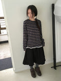 Brikin Cotton Midi Frill Skirt