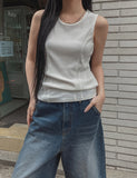 Bree Cutting Ribbed Sleeveless