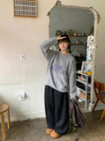 Deteam Banding Flower Quilted Balloon Pants