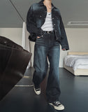 Bor Washed Wide Denim Pants