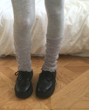 Newha Cable Shirring Leg Warmer Socks