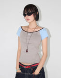 RAGLAN OFF-SHOULDER TEE
