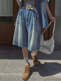 Blitz Cool Denim Bending Pants (Shorts ver.)