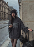 Eike printed balloon hoodie