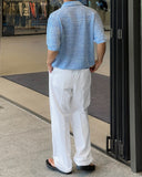 Int two tuck banding wide pants