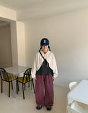 Remade Pintuck Balloon Strap Pigment Pants