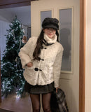 Mellie Leather Double Buckle Fur Mustang