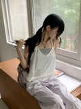 Mayata Vintage Halter Strap Point Layered Sleeveless