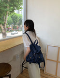 Kela Denim Pocket Buckle Backpack