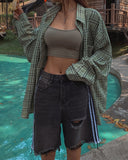 Chex Check Overfit Cotton Shirt