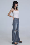 Lokin Damage Flare Jeans