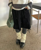 Haem Corduroy Brushed Cargo Banding Midi Skirt