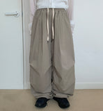 [unisex] Sitoy Banding String Pintuck Balloon Parachute Pants