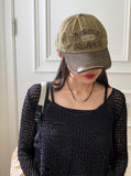 The Black Y2K Lettering Patch Ball Cap