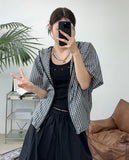 Tove Check Half Jacket