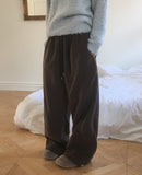 Reno cut fleece two-way wide pants