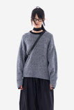 Furry wool hand warmer loose knit