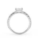 Essence Lab Diamond 14K(W) 1.0ct Fancy Princess Pave Ring