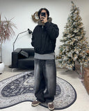 Leo Curved Washed Denim Pants