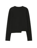 Origami pleats knit top
