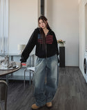 Blind washing balloon denim pants