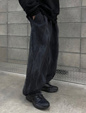 Wrinkle Washing Dark Balloon Denim PT
