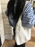 Dots corduroy big shoulder bag