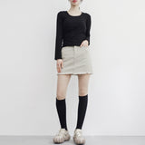 Giony Ribbed Brushed T-shirt