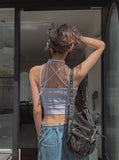 Roa strap ribbed sleeveless