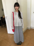 Verdin Cutout Banding Long Skirt