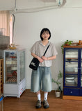Meters Summer Check Hood Short Sleeve Shirt
