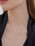 Essence Silver (W) H Moissanite Necklace 0.5CT