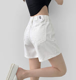 Waterproof Banding Straight Fit Cotton Shorts