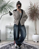 Edin Brush Curved Denim Pants