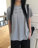 Burnett Double-Button Short Sleeve T-Shirt
