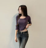 Silver English Pendant Three Quarter Stripe Slim Fit T-shirt