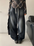 Hipas Washing Balloon Wide Denim Pants
