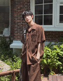 Solar Pleated Half Shirt