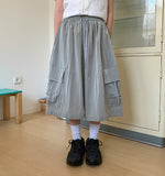 [Unisex] Iltev Nylon Banding Cargo Bermuda Pants
