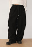 (Lining Brushed) CORDUROY TUCK WIDE PANTS