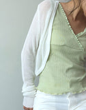 Toning Bolero Crop Cardigan