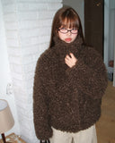 Piru Half Poodle Fluffy Fur Coat Jacket
