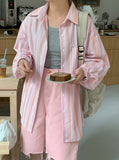 Ditaki Embo Stripe Long Sleeve Shirt