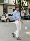 Lentive See-Through Striped Shirt