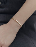 [Premium Plating] Precise AB Single Cuff Bangle