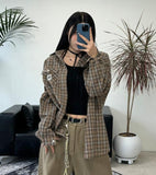 Nade Label Checkered Shirt
