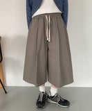 [unisex] Moento Pintuck Banding Cotton Bermuda Pants