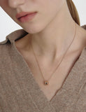 Triple Silver Cutout Necklace S