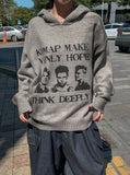 Komap Dirty Over Knit Hoodie